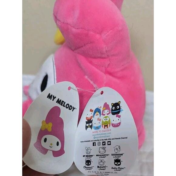 Squishmallow My Melody Pink 8.5" Inch Sanrio Hello Kitty & Friends Plush Toy - Picture 3 of 10